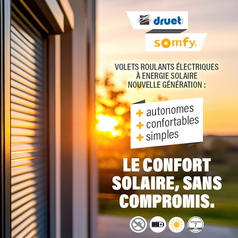 Passez à la motorisation solaire Somfy RS100 Solar io Passez à la motorisation solaire Somfy RS100 Solar io